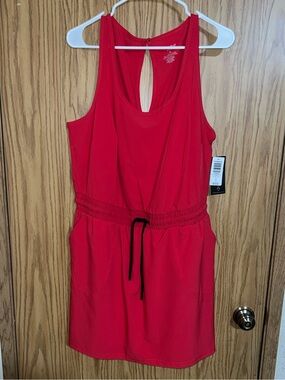 Torrid Lollipop Red Sleeveless Drawstring Active Dress